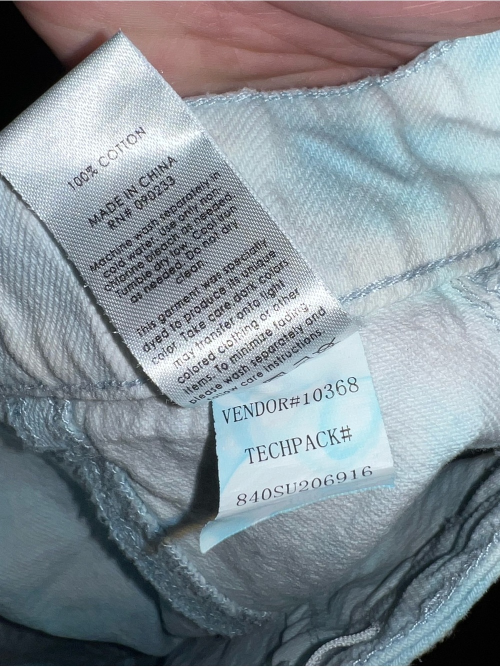 PacSun Blue Retro Y2K Tie Dye Gray & White Soft Grunge Denim Mini Skirt Size 25 - Picture 5 of 5